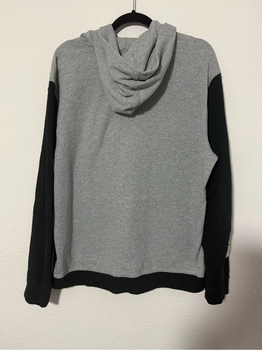 True Religion Black Hoodie with Gray Hood Lining M2